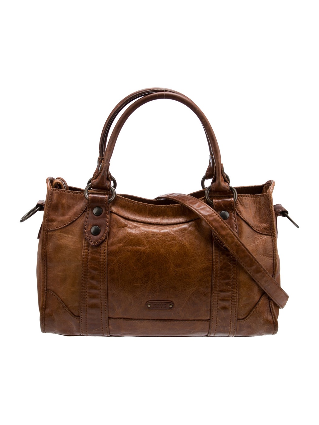 Frye Melissa Washed Leather Satchel Bag